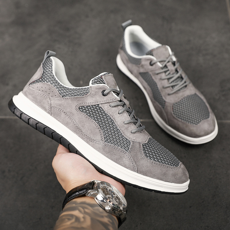 Scarpe casual stringate e traspiranti in mesh da uomo 3