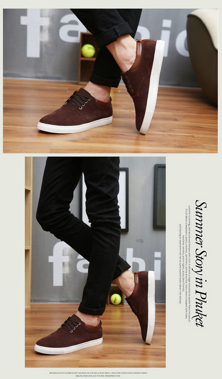 Rauleder-Schnürschuhe für Herren – Rutschfeste Freizeitschuhe detail 9