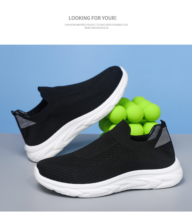 Men's Breathable Knit Slip-On Casual Shoes detail 5