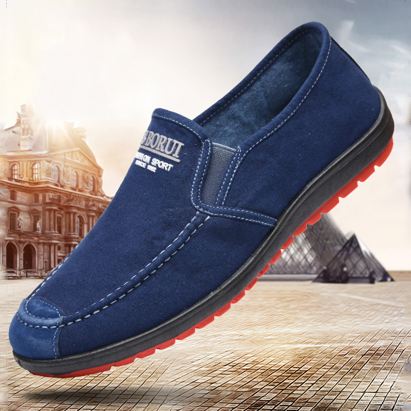 Zapatos casuales slip-on de lona transpirable para hombre 3