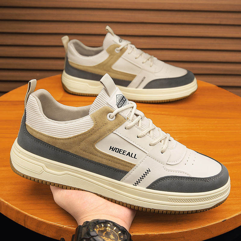 Men's Colorblock Lace-Up Casual Shoes 3