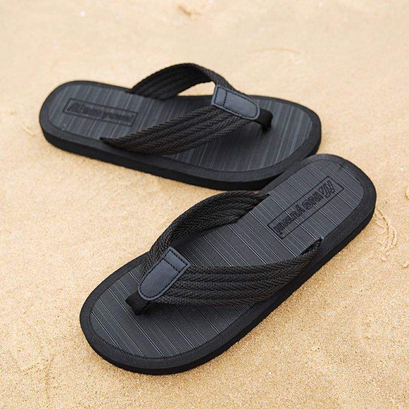 Men's Lightweight Braided Strap Beach Flip-Flops detail 17