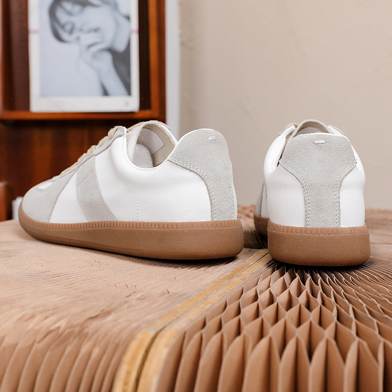 Unisex Vintage Leather Lace-Up Casual Shoes detail 7