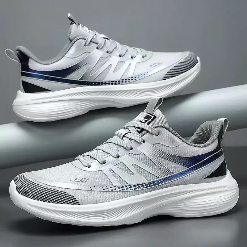 Men's Breathable Mesh Lace-Up Running Shoes 3