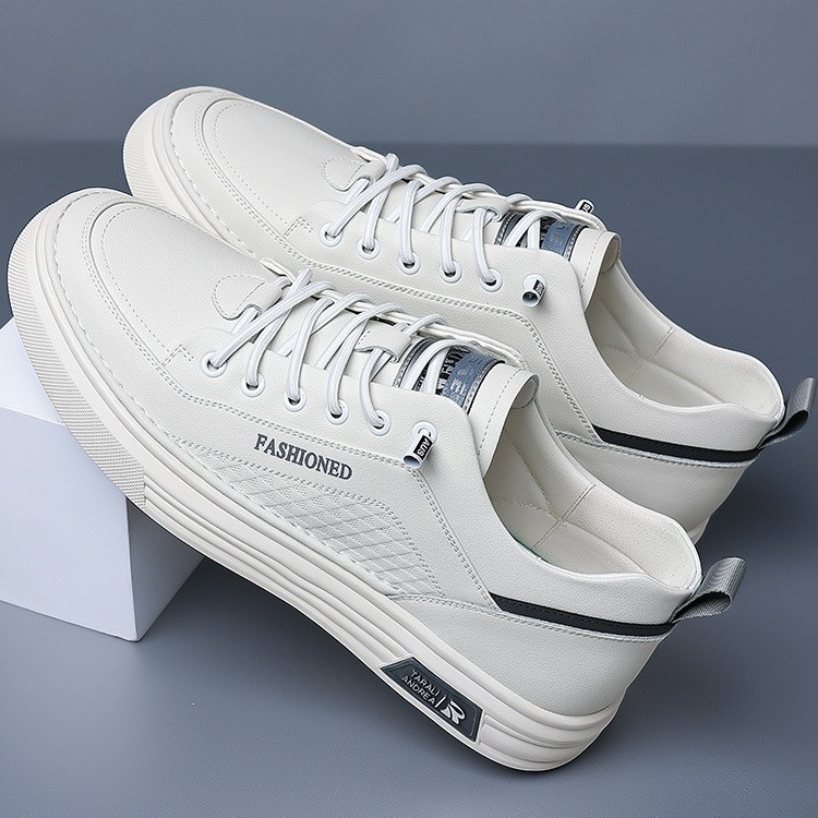 Leichte PU-Leder Freizeitschuhe für Herren mit Schnürung 3