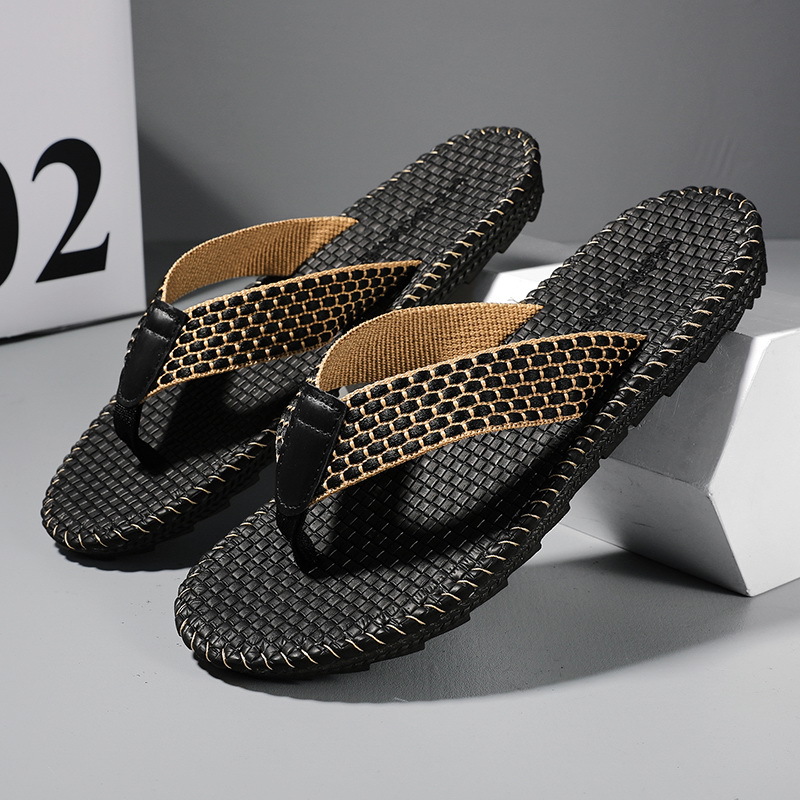 Men's Lightweight Breathable Canvas Flip-Flops