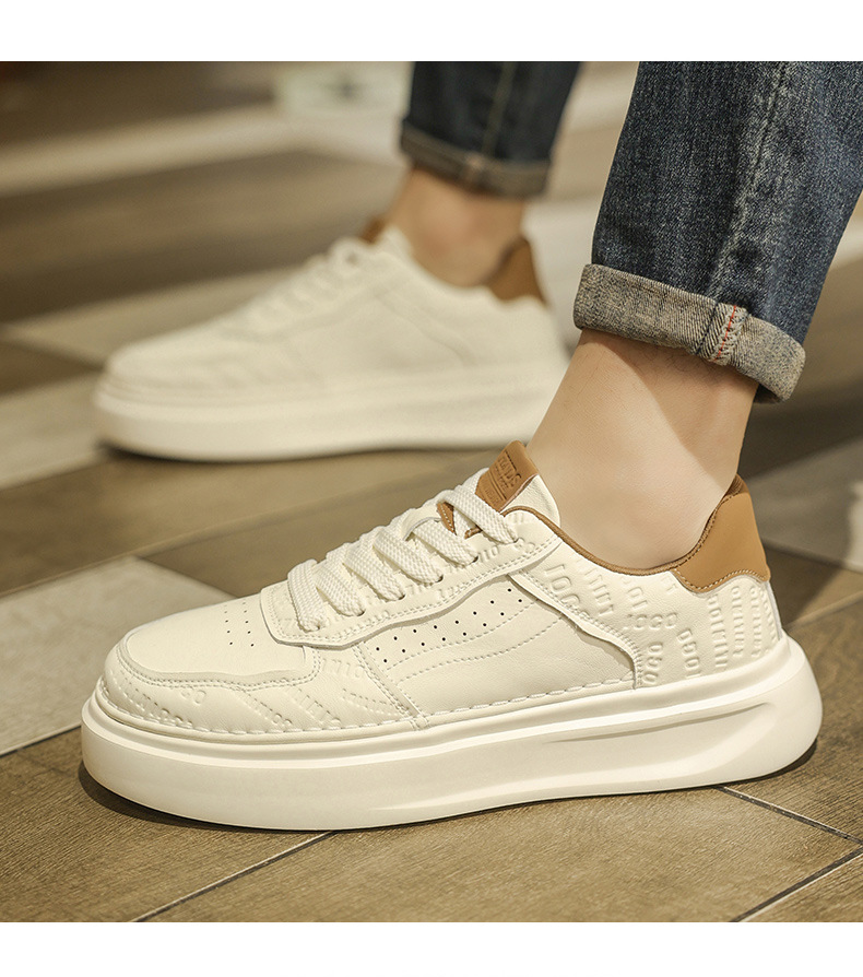 Men's Breathable Platform Lace-Up Casual Shoes detail 3