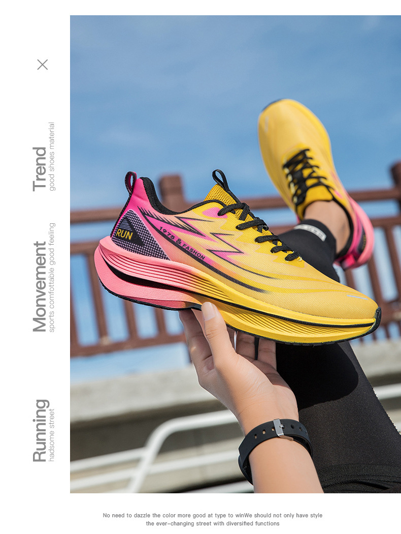 Unisex ademende hardloopschoenen met demping detail 2