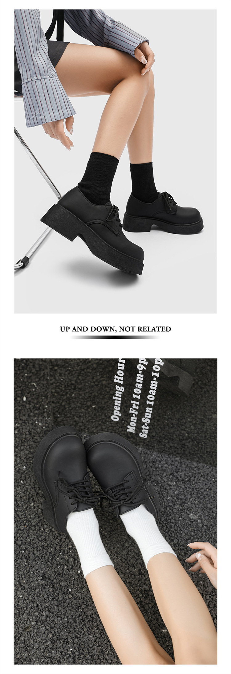 Women's Platform Lace-Up Casual Shoes detail 8