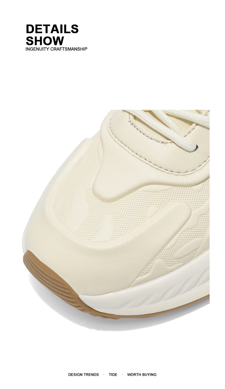 Chaussures casual pour homme à plateforme et lacets avec amorti detail 2