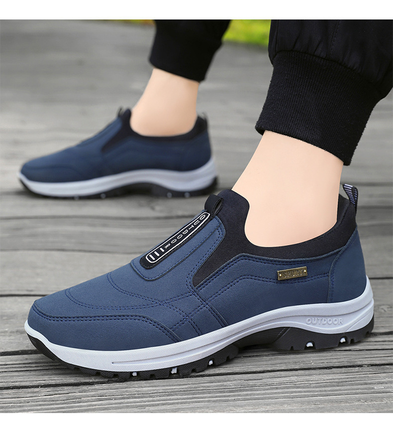 Antisliploze casual herenschoenen met instap detail 7