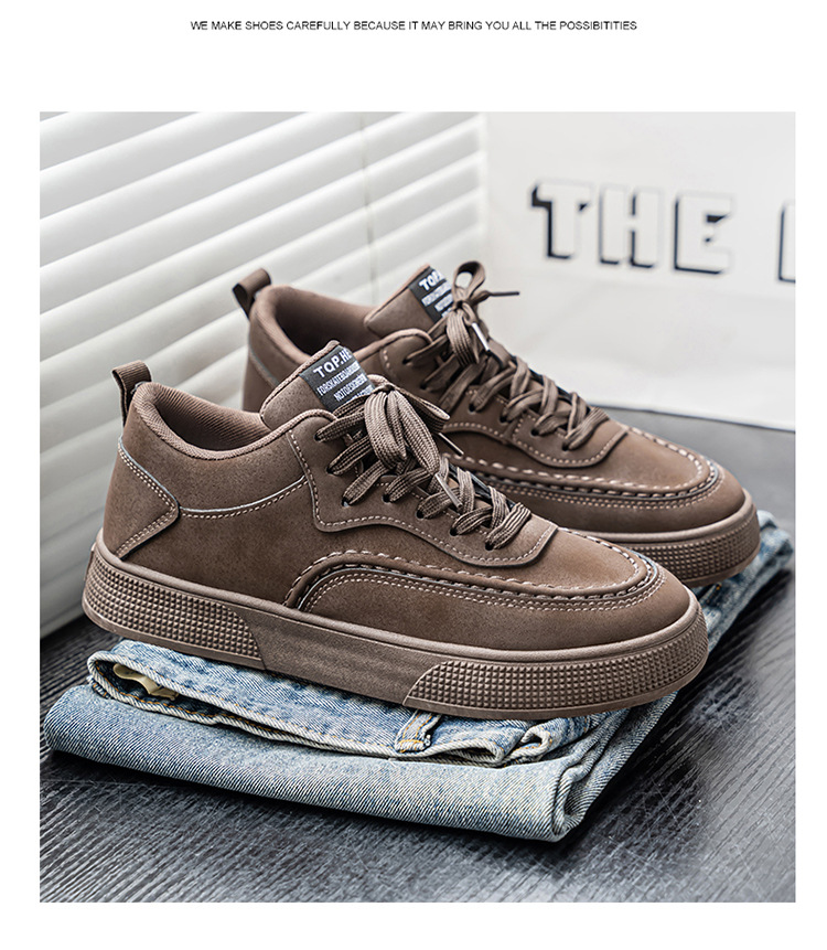 Chaussures de skate à lacets résistantes à l'usure pour hommes detail 19