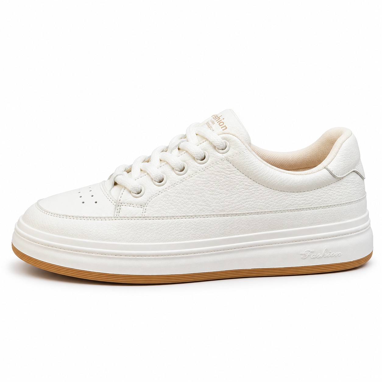 Unisex Full-Grain Leather Platform Lace-Up Casual Shoes 4