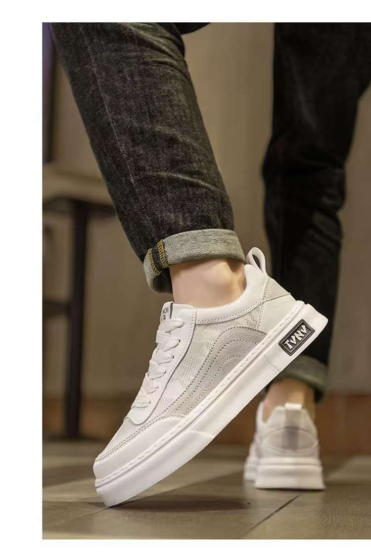 Scarpe casual da uomo stringate e traspiranti con plateau detail 6