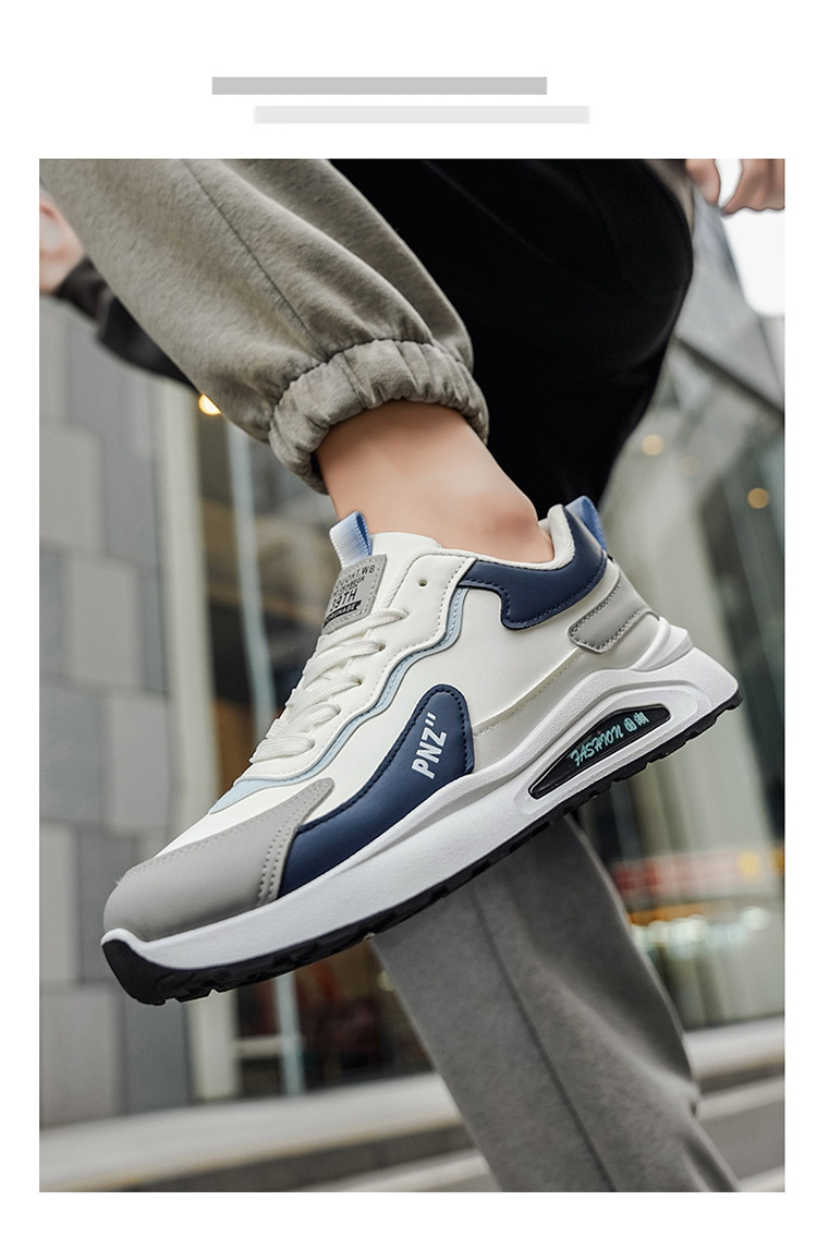 Freizeitschuhe für Herren mit Colorblocking & gepolsterter Plateausohle detail 2