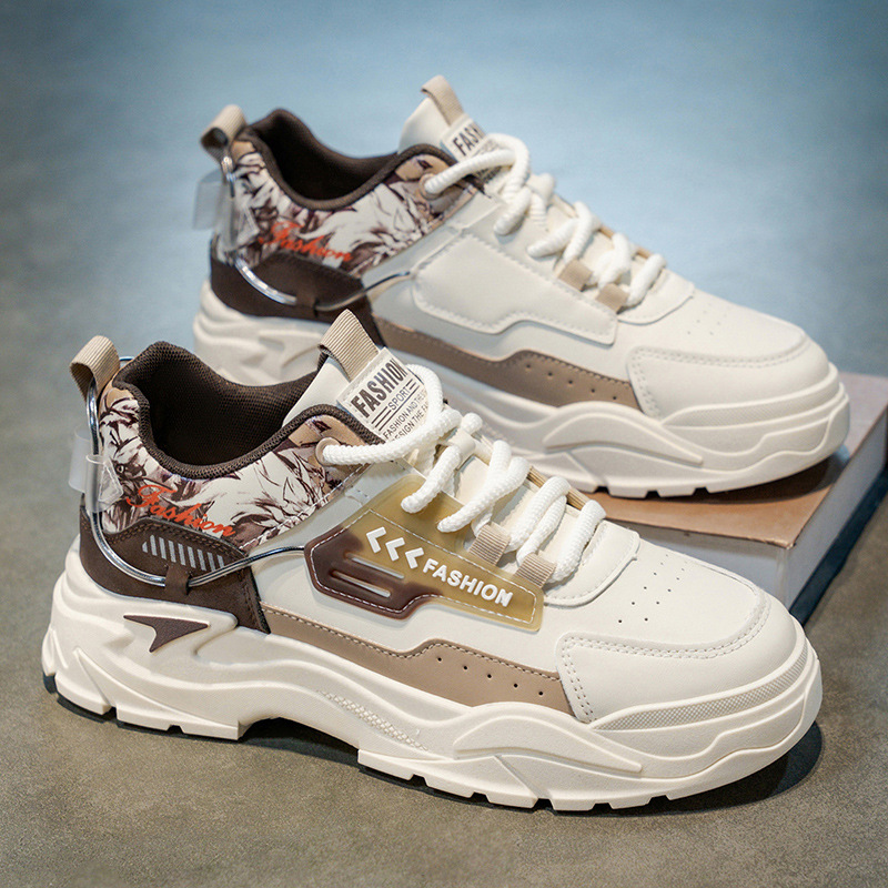 Bequeme Herren-Freizeitschuhe mit Colorblock & dicker Sohle