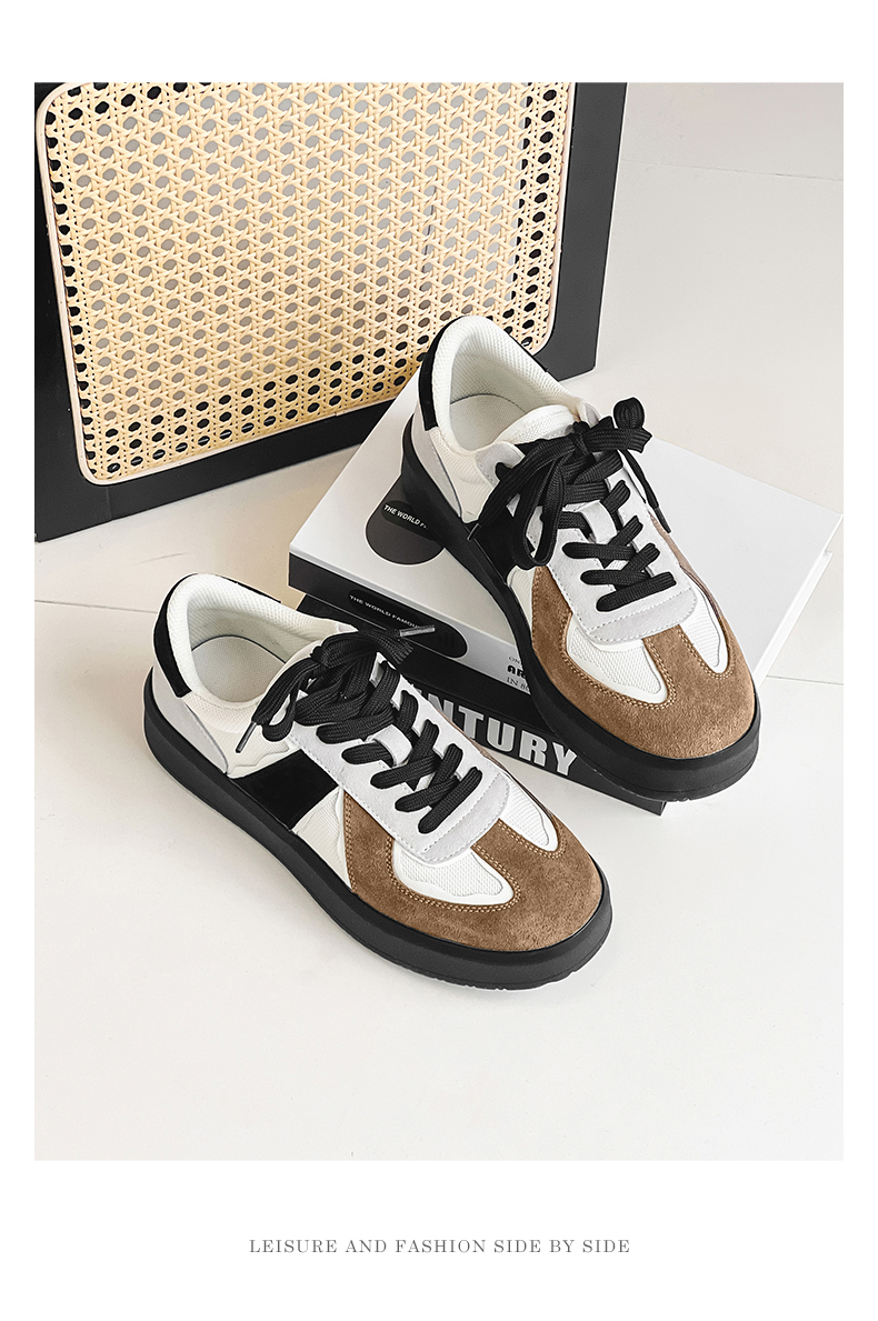 Chaussures casual à lacets respirantes pour homme au style color-block detail 3