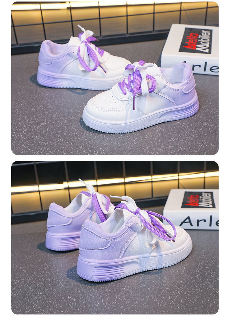 Sneakers casual donna stringate con plateau e motivo colorblock detail 8