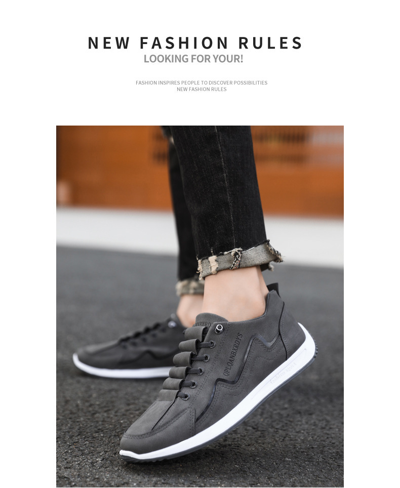 Men's Non-Slip Cushioned Lace-Up Casual Shoes detail 5