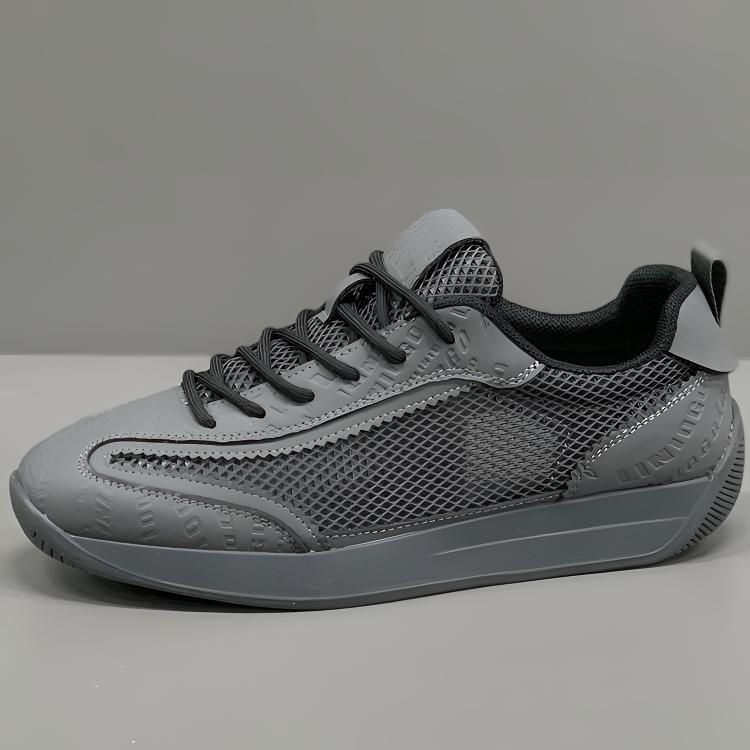 Atmungsaktive Herren-Freizeitschuhe aus Mesh mit Schnürung & Plateau detail 9