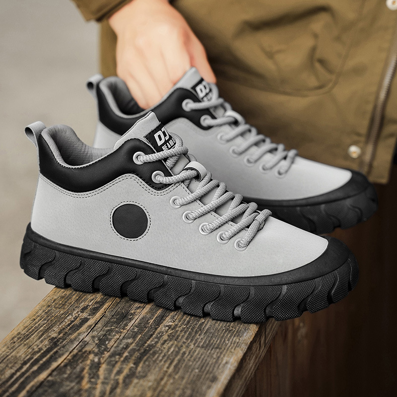 Men's Colorblock Non-Slip Platform Casual Shoes detail 6