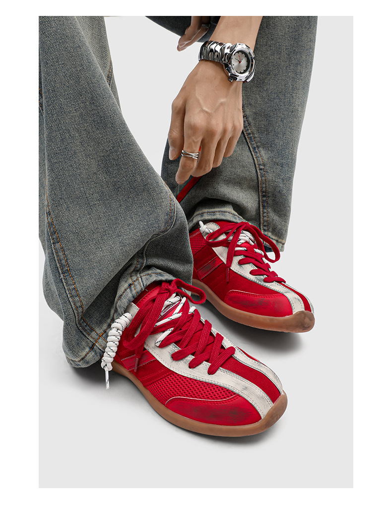 Atmungsaktive Freizeitschuhe für Herren mit Schnürung & Colorblocking detail 6