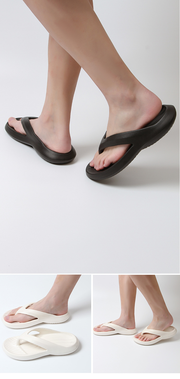 Unisex Lightweight Cushioned Quick-Dry Flip-Flops detail 8