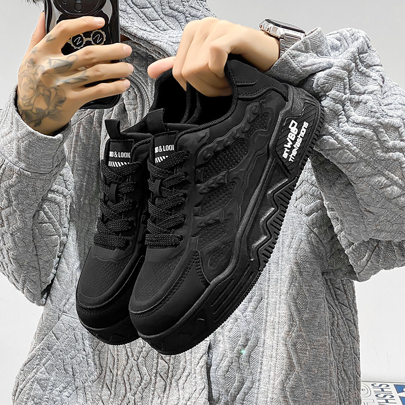 Sneakers chunky stringate da uomo – Scarpe casual antiscivolo 5