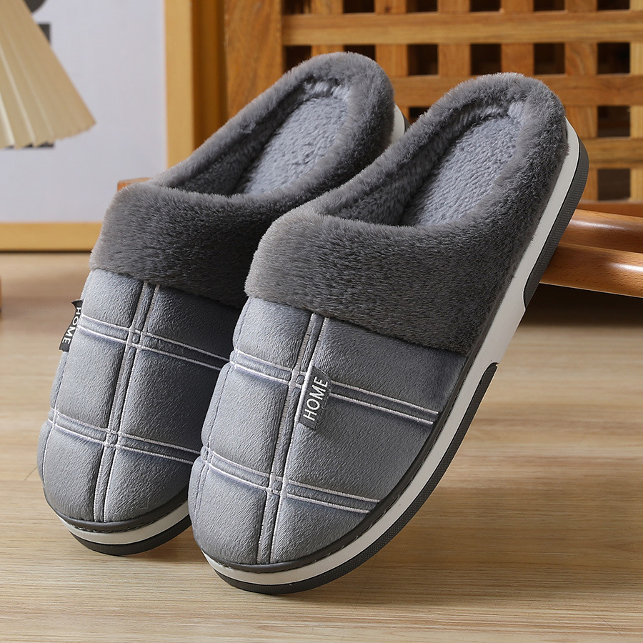 L Slippers Men New Grey