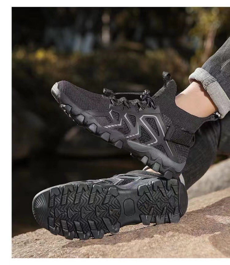 Scarpe sportive da uomo in mesh traspirante leggere con lacci detail 4