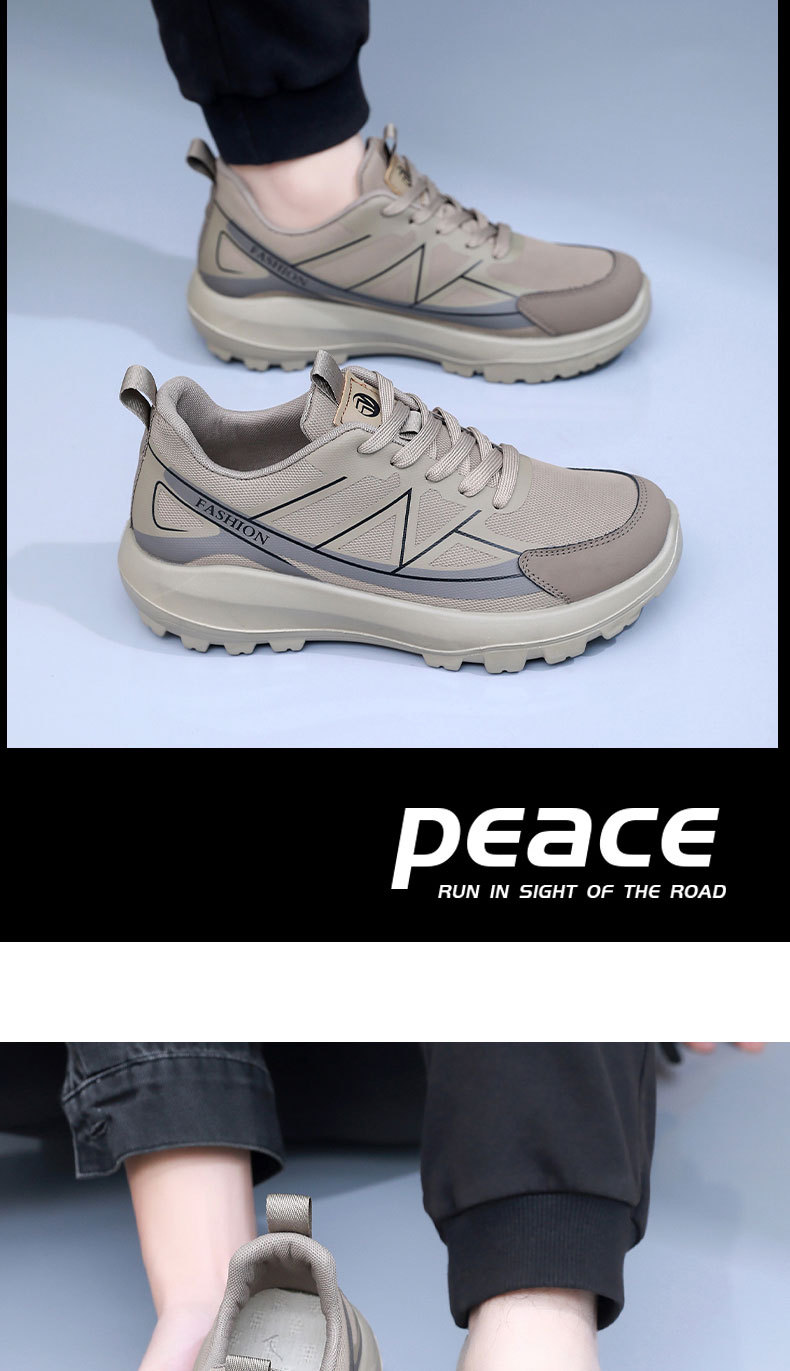 Atmungsaktive, gedämpfte Plateau-Sneaker für Herren detail 1