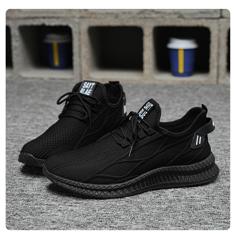 Men's Breathable Knit Lightweight Running Shoes detail 2