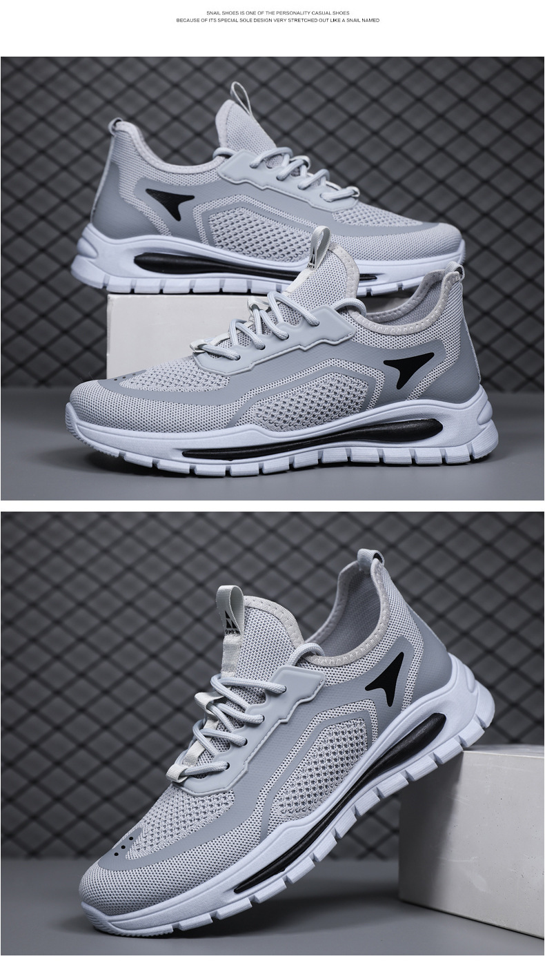 Ademende lichte hardloopschoenen van mesh voor heren detail 8