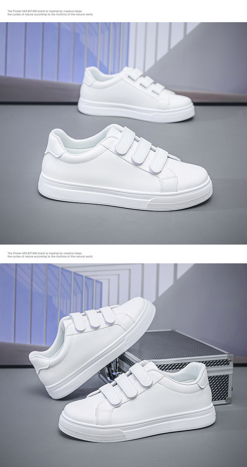 Herren Sneaker aus PU-Leder mit 3 Klettverschlüssen detail 17