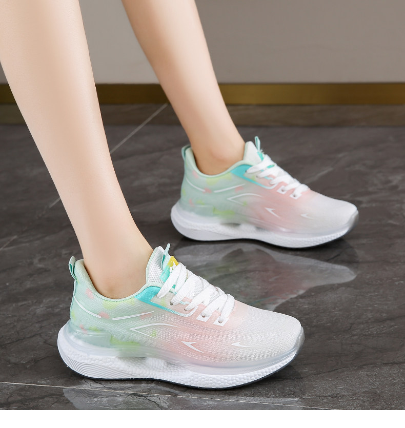 Atmungsaktive, gedämpfte Damen-Laufschuhe mit Schnürung detail 15