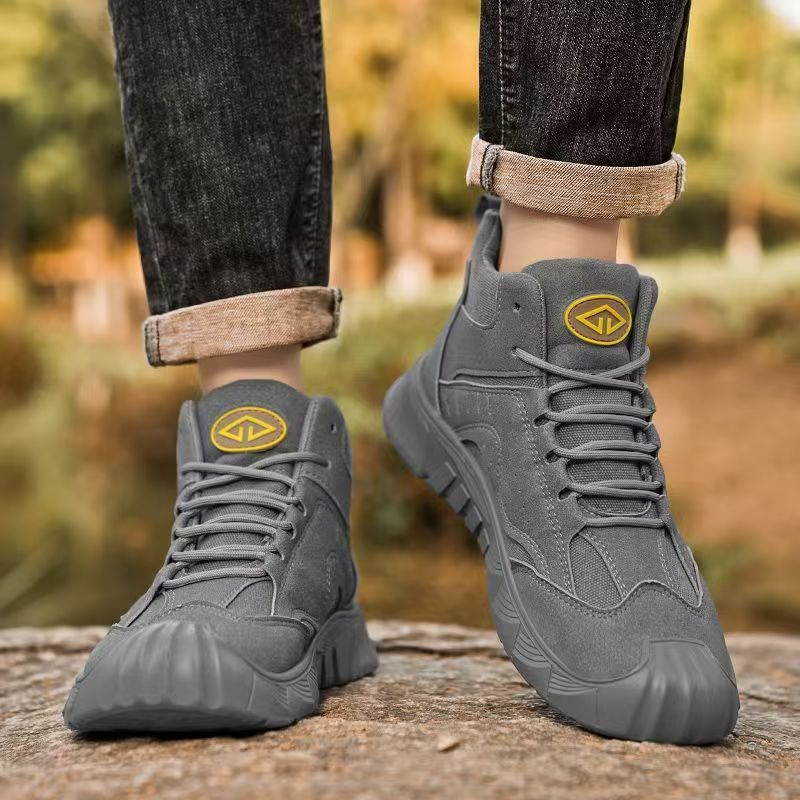 Bottes outdoor antidérapantes à lacets pour hommes detail 6
