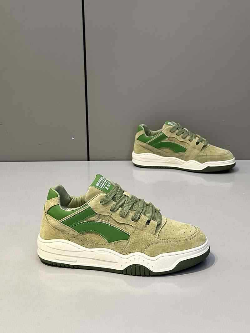 Zapatillas de skate unisex de ante con cordones y diseño color block detail 11