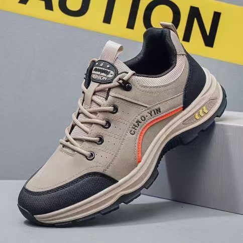 Rutschfeste Herren-Freizeitschuhe zum Schnüren für draußen