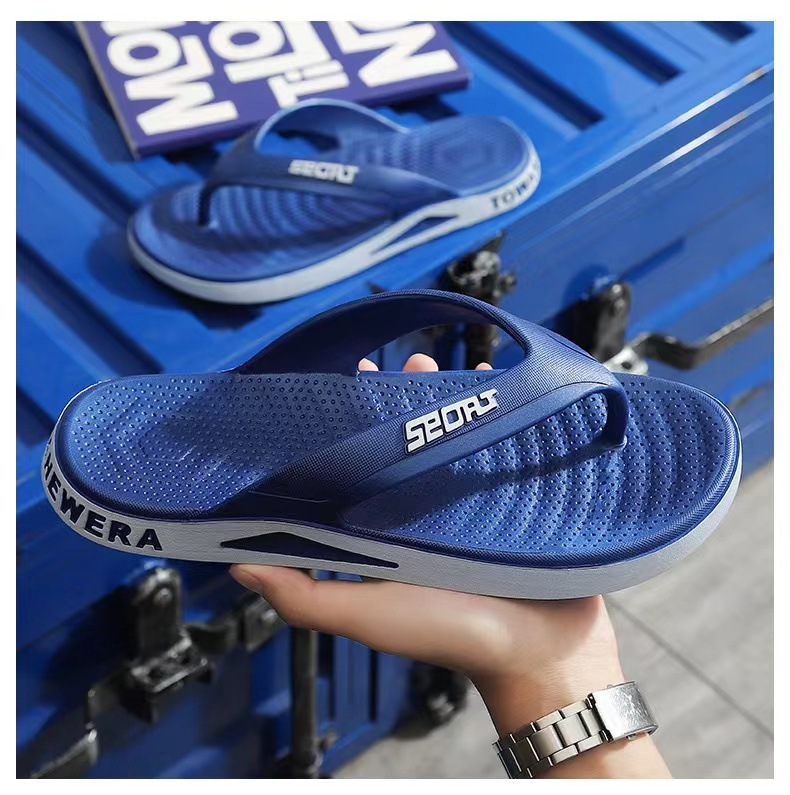 Men's Sporty Non-Slip Cushioned Beach Flip-Flops detail 11