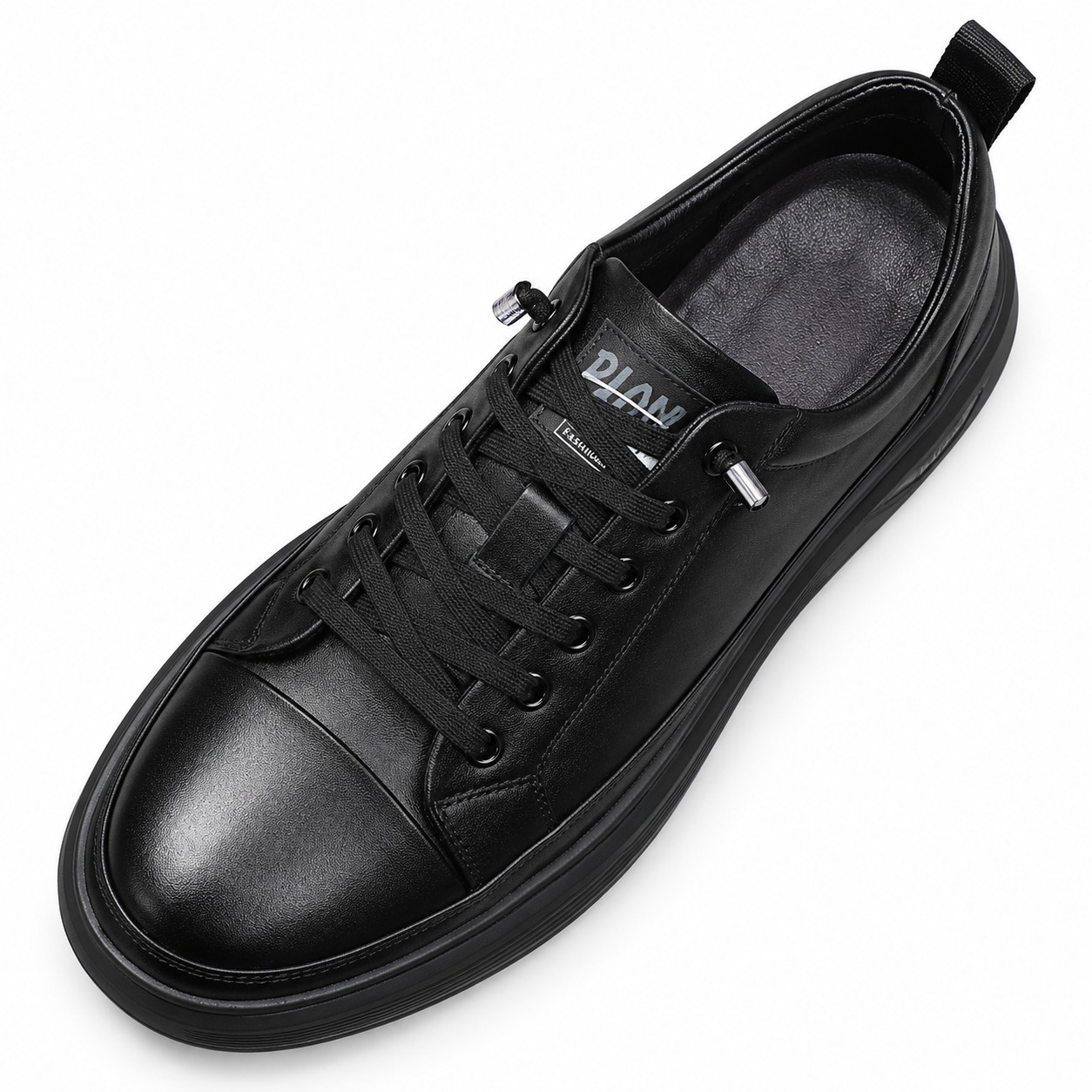 Men's Full-Grain Leather Cushioned Lace-Up Casual Shoes 5