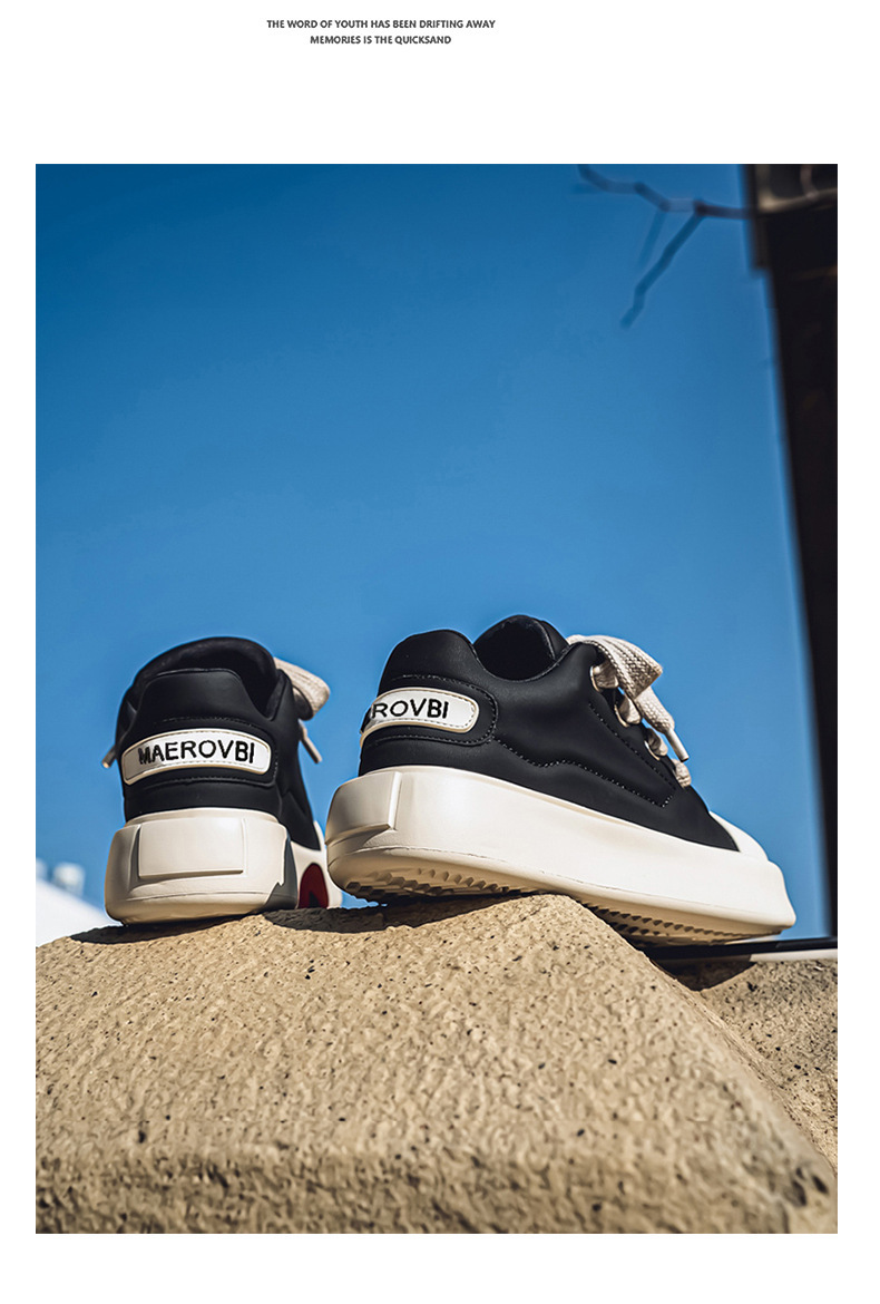 Unisex Platform Cushioned Lace-Up Casual Shoes detail 11