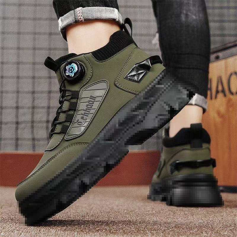 Stivali outdoor antiscivolo da uomo in pelle PU detail 11