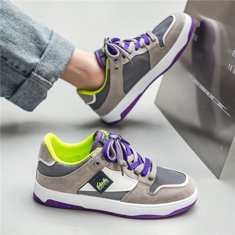 Chaussures de skate à lacets respirantes en mesh pour homme 4