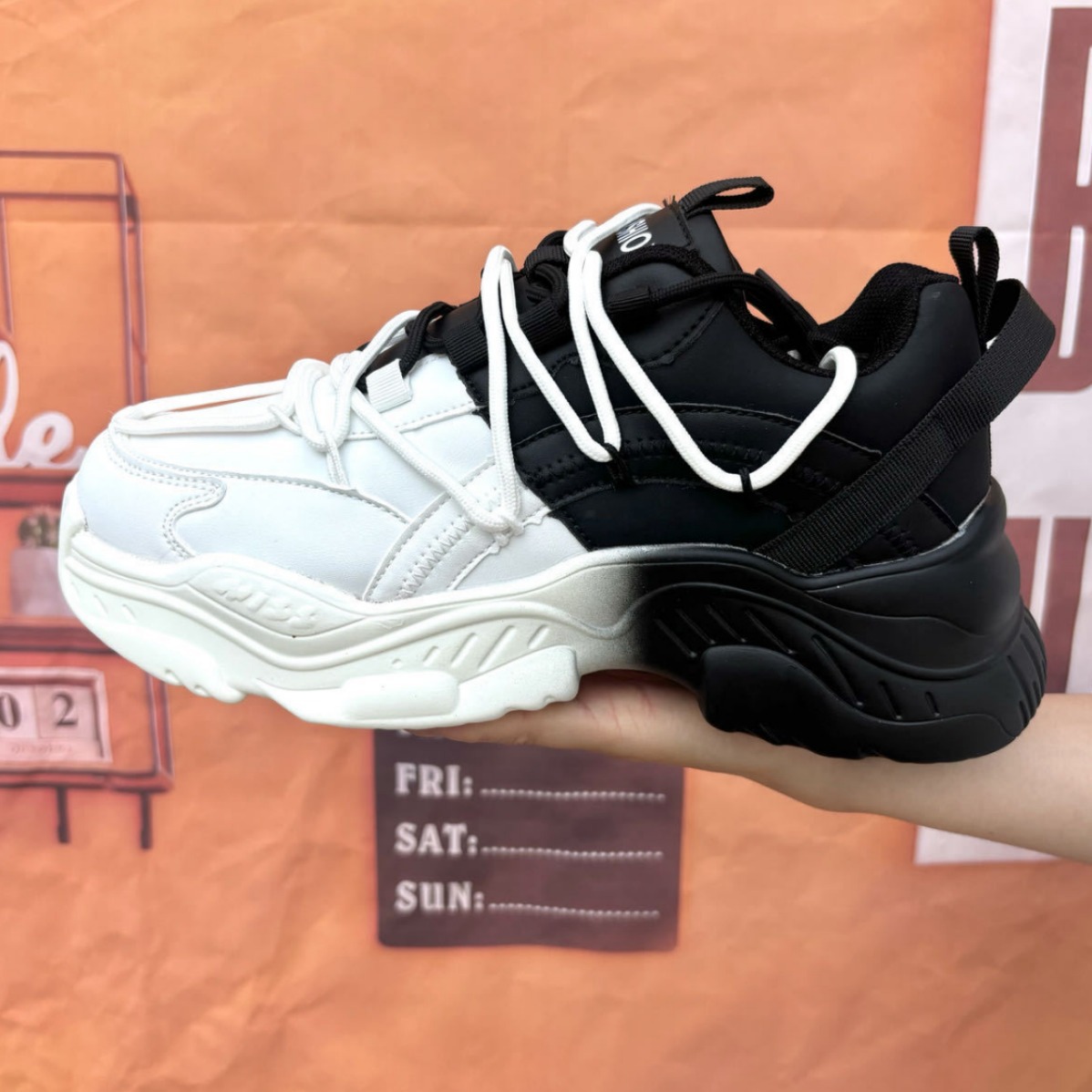 Chaussures casual unisexes à semelle plateforme épaisse et amortissante 3