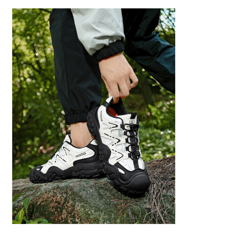 Unisex ademende outdoor trail sneakers met antislip detail 11