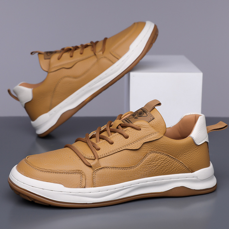 Men's Leather Lace-Up Casual Shoes 4