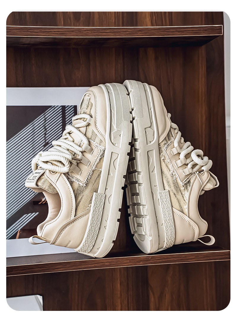 Scarpe casual chunky con plateau e lacci da uomo detail 7