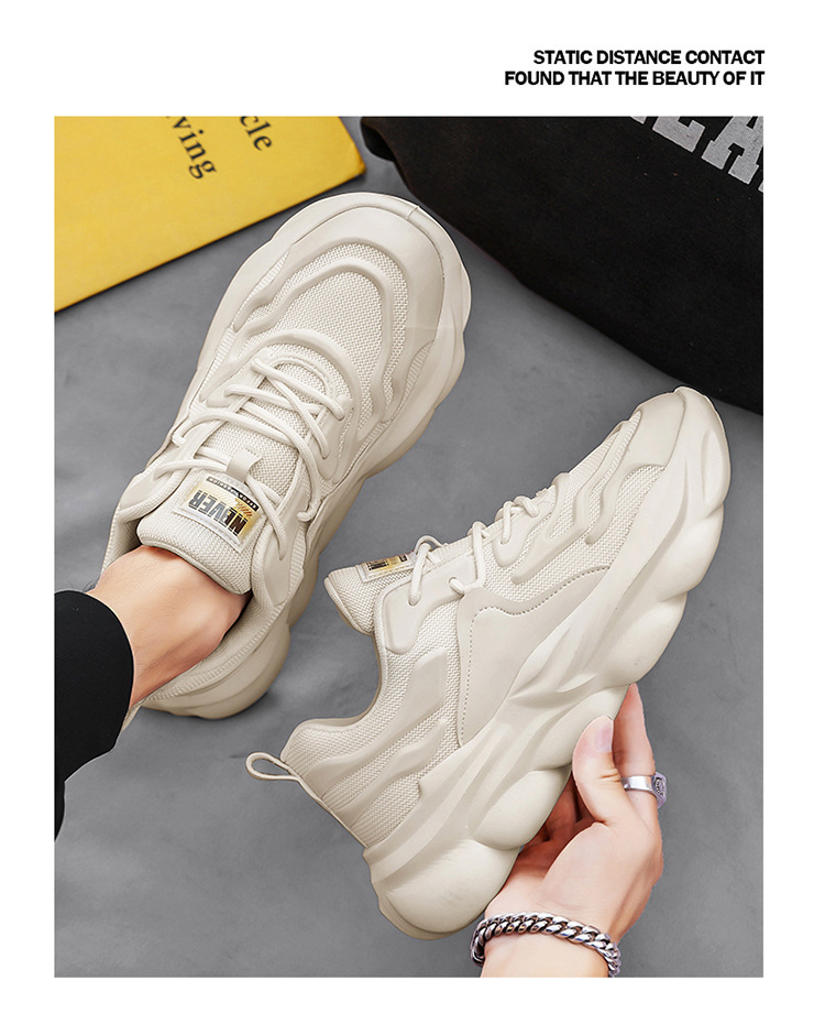 Men's Breathable Cushioned Platform Casual Shoes detail 2