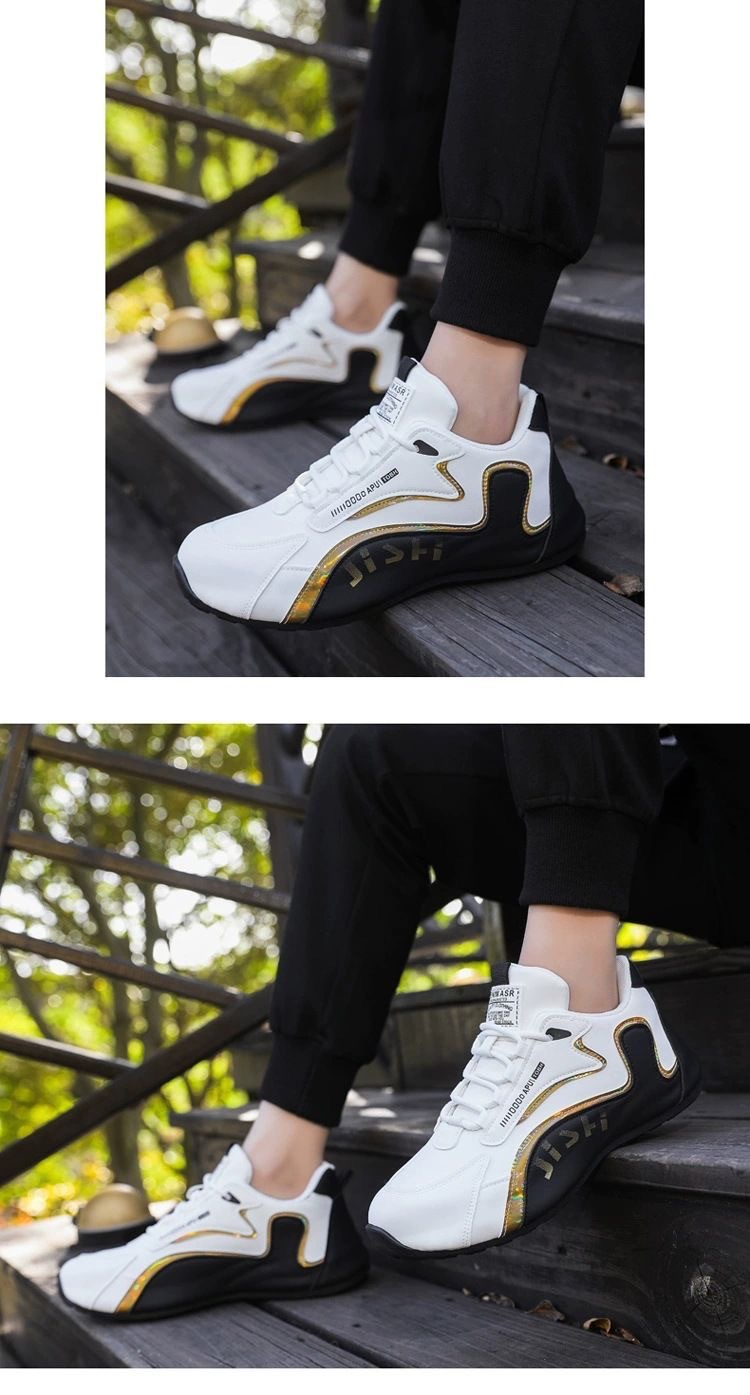 Chaussures casual pour homme à lacets respirantes style color-block detail 8