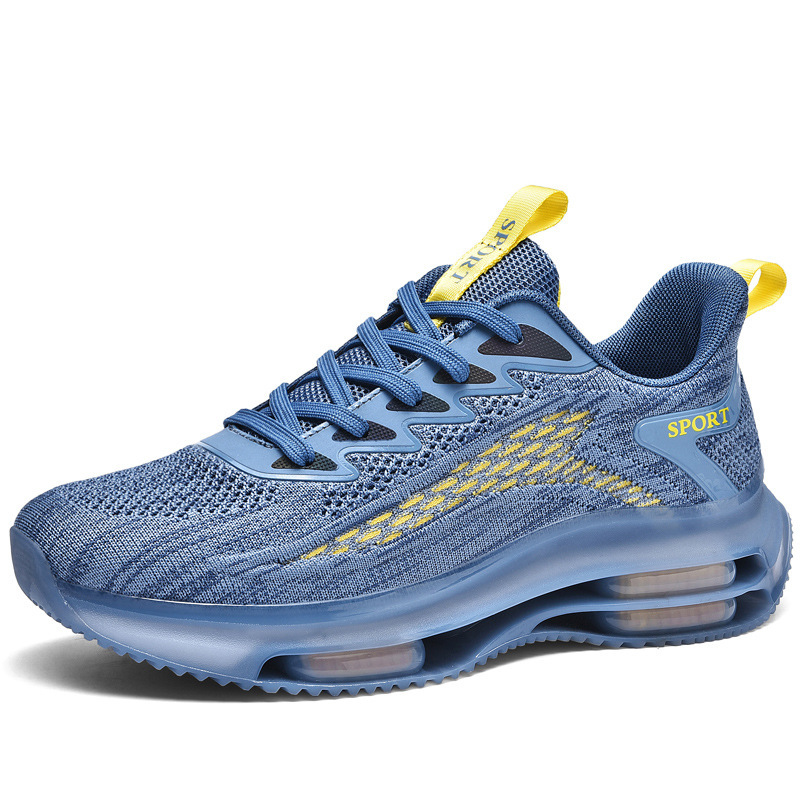 Atmungsaktive Herren-Laufschuhe mit dämpfender Plateausohle 6